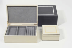 Venere Leather-Covered Wood Jewellery Box Big
