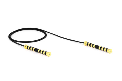 Corde à sauter Aria en cuir avec poignées en métal