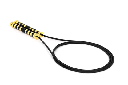 Corde à sauter Aria en cuir avec poignées en métal