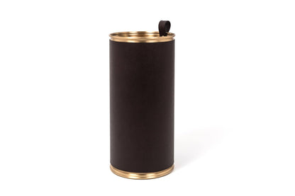 Pinetti Leather-Covered Metal Umbrella Stand With Handle | Stylish and Functional Design | Convenient Handle for Easy Mobility | Explore a Range of Luxury Home Accessories at 2Jour Concierge, #1 luxury high-end gift & lifestyle shop