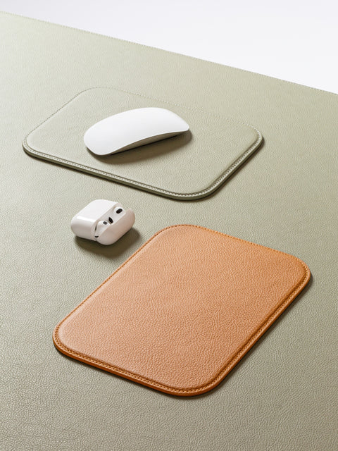 Giobagnara x Poltrona Frau Leather Mouse Pad | Leather-Covered Rigid Mouse Pad | Made in Pelle Frau® Leather | Explore Premium Office Accessories at 2Jour Concierge, #1 luxury high-end gift & lifestyle shop
