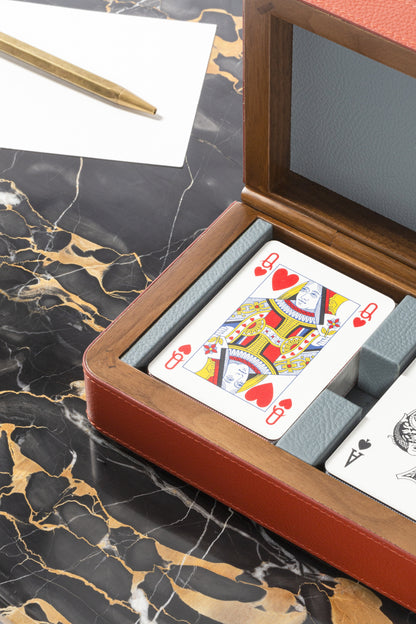 Giobagnara x Poltrona Frau Cards Wooden Box | 2Jour Concierge, #1 luxury high-end gift & lifestyle shop