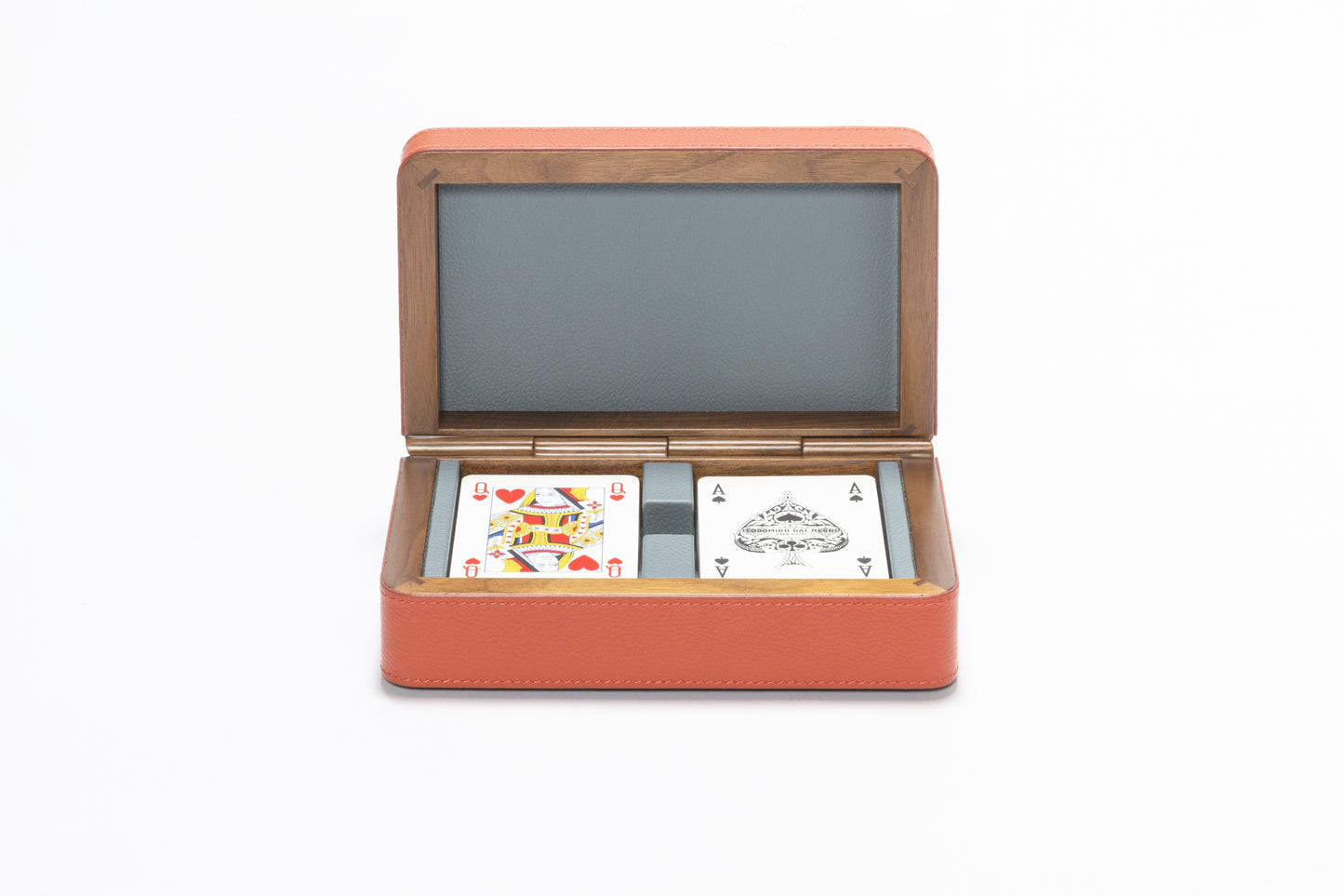 Giobagnara x Poltrona Frau Cards Wooden Box | 2Jour Concierge, #1 luxury high-end gift & lifestyle shop