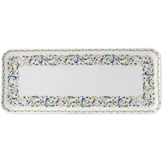 Gien Toscana oblong serving tray | Part of the Toscana collection by Gien | Crafted in fine faïence at the Faïencerie de Gien in the Loire Valley | Made in France | Oblong serving tray with the timeless Toscana motif, perfect for elegant presentations | Tableware & serveware | 2Jour Concierge, your luxury lifestyle shop