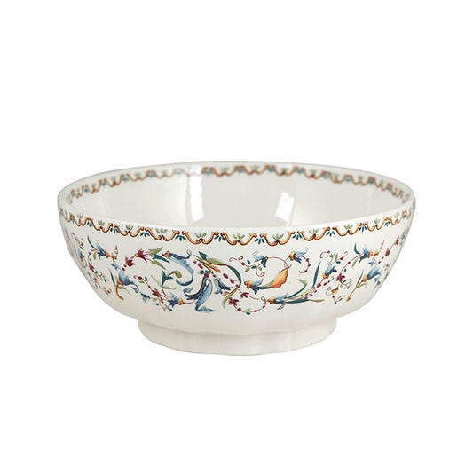 Gien Toscana open vegetable bowl | Part of the Toscana collection by Gien | Crafted in fine faïence at the Faïencerie de Gien in the Loire Valley | Made in France | Open vegetable bowl showcasing the classic Toscana motif and Gien’s renowned craftsmanship | Tableware & serveware | 2Jour Concierge, your luxury lifestyle shop