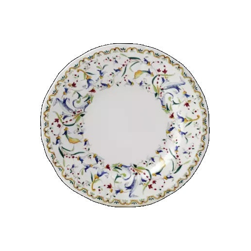 **Gien Toscana canape plates (set of 4)** | Part of the Toscana collection by Gien | Crafted in fine faïence at the Faïencerie de Gien in the Loire Valley | Made in France | Canape plate in the classic Toscana motif, combining heritage craftsmanship and timeless design | Tableware & appetizer plates | 2Jour Concierge, your luxury lifestyle shop
