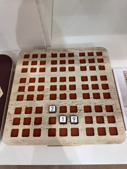 Delos Marble & Leather Sudoku Game Set