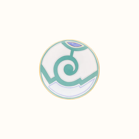 Robert Haviland & C. Parlon Grand Parc | Bread & Butter Plate: Fine Limoges porcelain with geometric turquoise motif and smooth, glazed finish, ideal for individual bread service with architectural finesse | Tableware & Serveware / Plates | 2Jour Concierge, your luxury lifestyle shop