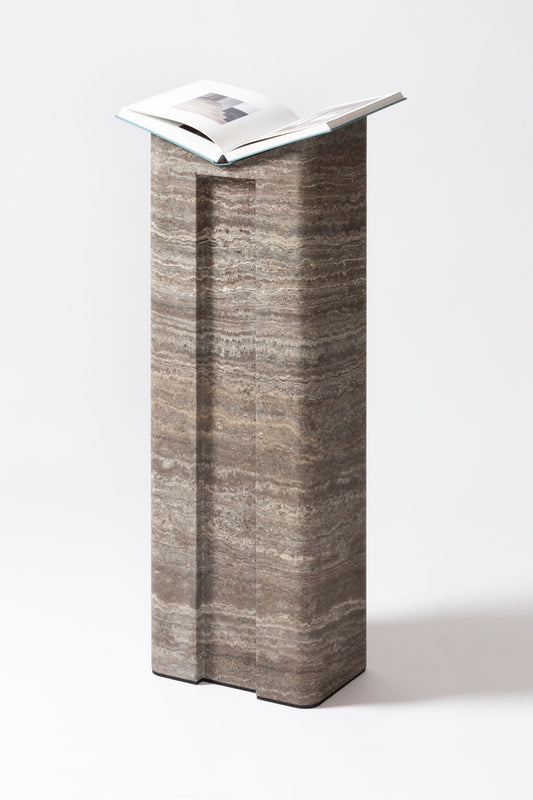 x Glenn Sestig Lloyd Travertin-Marmorboden Laptop | Buchständer 