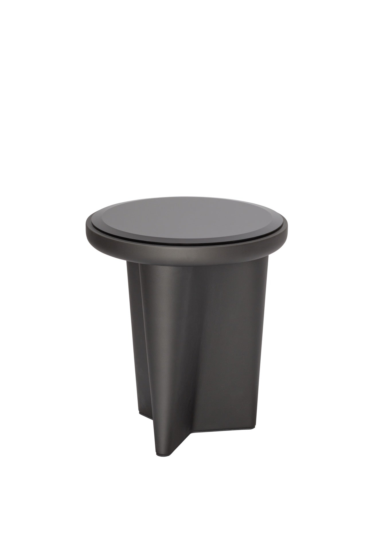 Giobagnara × Glenn Sestig Tanell | Side Tables: Lacquered wood in raw or dark bronze finish, bronze-colored glass top insert | Furniture / Side Tables + Bar Tables | 2Jour Concierge, your luxury lifestyle shop | luxury interiors, hospitality design, executive décor, yacht living, boutique hotels, gallery furniture, refined lifestyle
