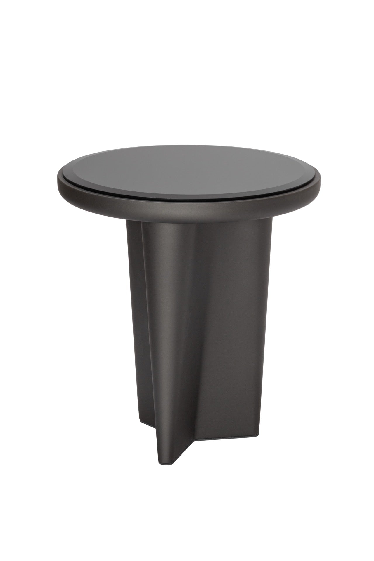 Giobagnara × Glenn Sestig Tanell | Side Tables: Lacquered wood in raw or dark bronze finish, bronze-colored glass top insert | Furniture / Side Tables + Bar Tables | 2Jour Concierge, your luxury lifestyle shop | luxury interiors, hospitality design, executive décor, yacht living, boutique hotels, gallery furniture, refined lifestyle
