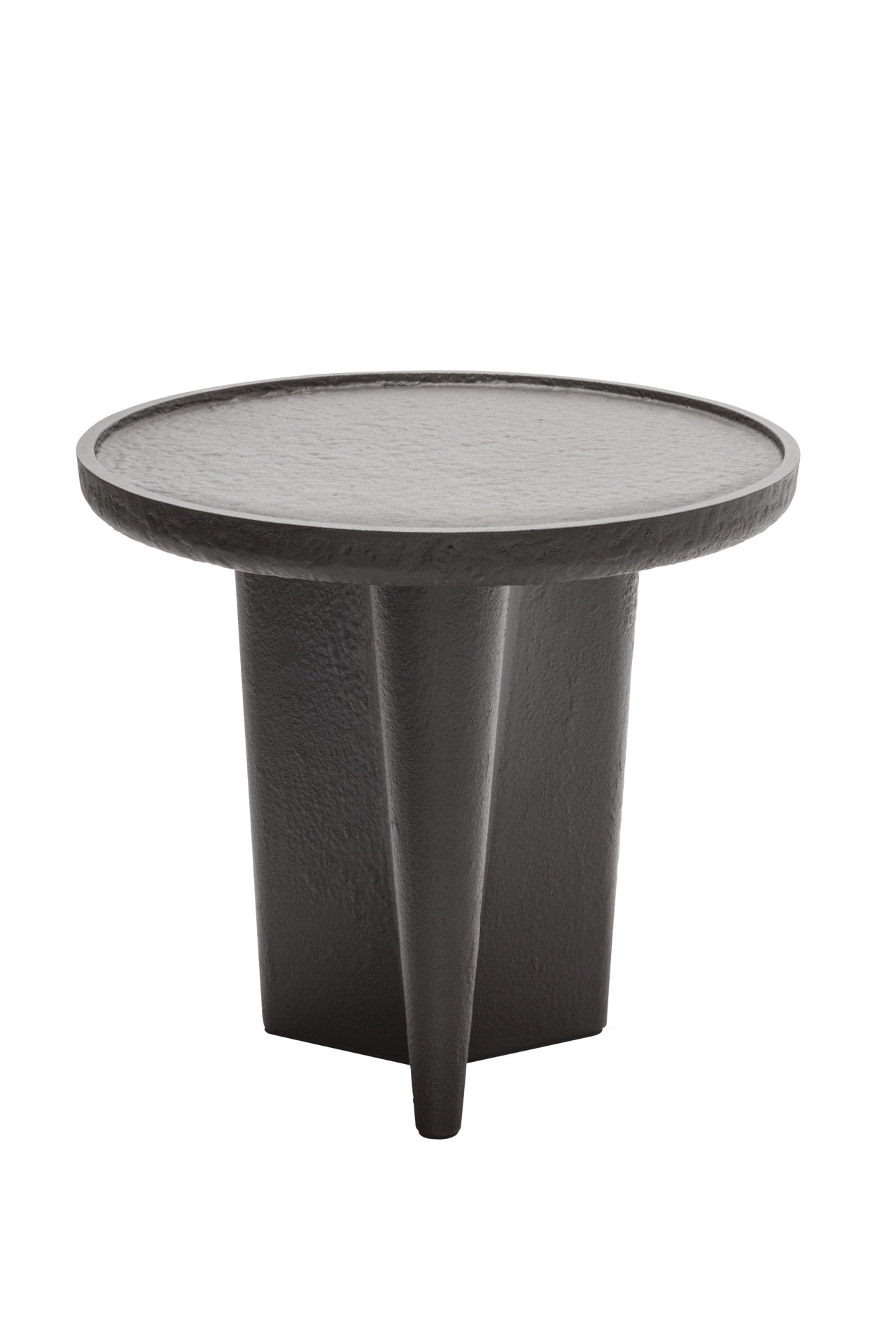 Giobagnara × Glenn Sestig Tanell | Imperfect Bronze Side Tables: Cast bronze with textured finish, sculptural tapered base, smooth round top | Furniture / Side Tables + Bar Tables | 2Jour Concierge, your luxury lifestyle shop | luxury interiors, boutique hotels, hospitality décor, elegant living, refined lifestyle, gallery furniture, office décor, executive spaces, yacht design