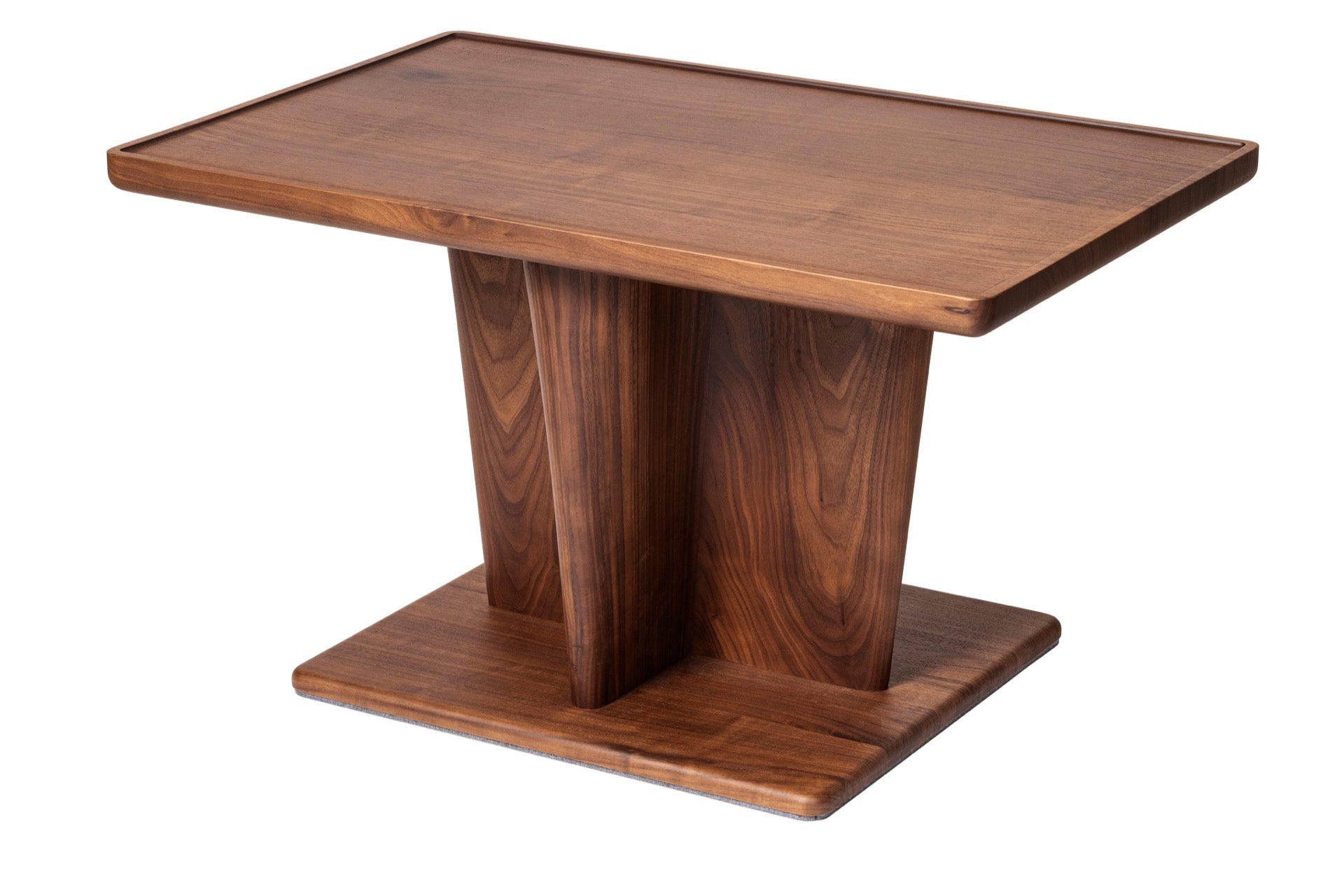 Giobagnara × Glenn Sestig Tanell | Rectangular Walnut Wood Bar Table: Sculptural walnut base with natural or dark finishes, refined rectangular top | Furniture / Side Tables + Bar Tables | 2Jour Concierge, your luxury lifestyle shop | luxury interiors, boutique hotels, refined lifestyle, designer dining, executive spaces, yacht décor, contemporary design