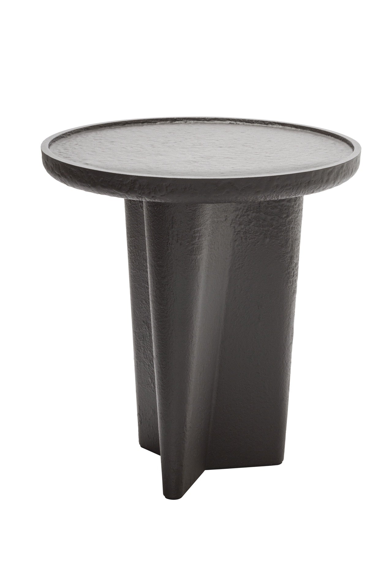 Giobagnara × Glenn Sestig Tanell | Imperfect Bronze Side Tables: Cast bronze with textured finish, sculptural tapered base, smooth round top | Furniture / Side Tables + Bar Tables | 2Jour Concierge, your luxury lifestyle shop | luxury interiors, boutique hotels, hospitality décor, elegant living, refined lifestyle, gallery furniture, office décor, executive spaces, yacht design