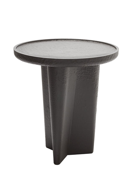 Giobagnara × Glenn Sestig Tanell | Imperfect Bronze Side Tables: Cast bronze with textured finish, sculptural tapered base, smooth round top | Furniture / Side Tables + Bar Tables | 2Jour Concierge, your luxury lifestyle shop | luxury interiors, boutique hotels, hospitality décor, elegant living, refined lifestyle, gallery furniture, office décor, executive spaces, yacht design