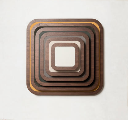 Giobagnara x Glenn Sestig Lloyd Tray | Partially leather-covered wood structure with walnut or wenge wood finish | Elegant and contemporary design | Home Decor and Serveware | 2Jour Concierge, your luxury lifestyle shop