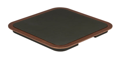 x Glenn Sestig Lloyd Tray: Leather-Covered Wood n°4, Square