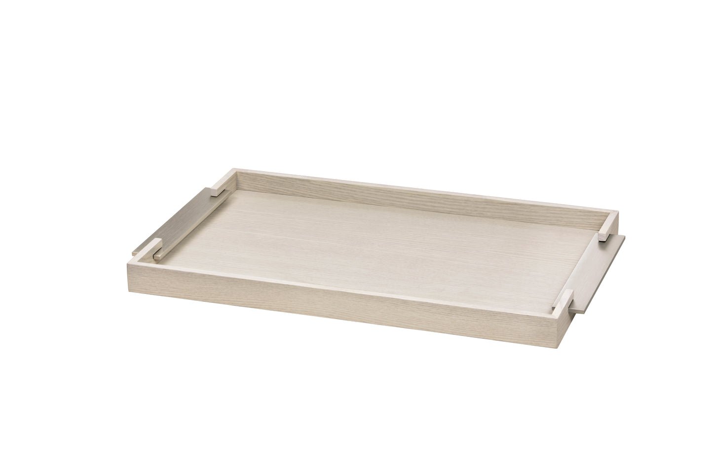 Dama Rectangular Wood Tray with Brushed Metal Handles | Elegant and Functional Design | Perfect for Serving or Home Decor | Explore a Range of Stylish Trays at 2Jour Concierge, #1 luxury high-end gift & lifestyle shop