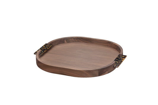 Riviere Dama Tortoise Rounded Tray | Luxury Home Accessories, Elegant Serving Trays & Gift Items | 2Jour Concierge, #1 luxury high-end gift & lifestyle shop