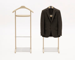 Edoardo Leather-Covered Wood Clothes Valet N°2