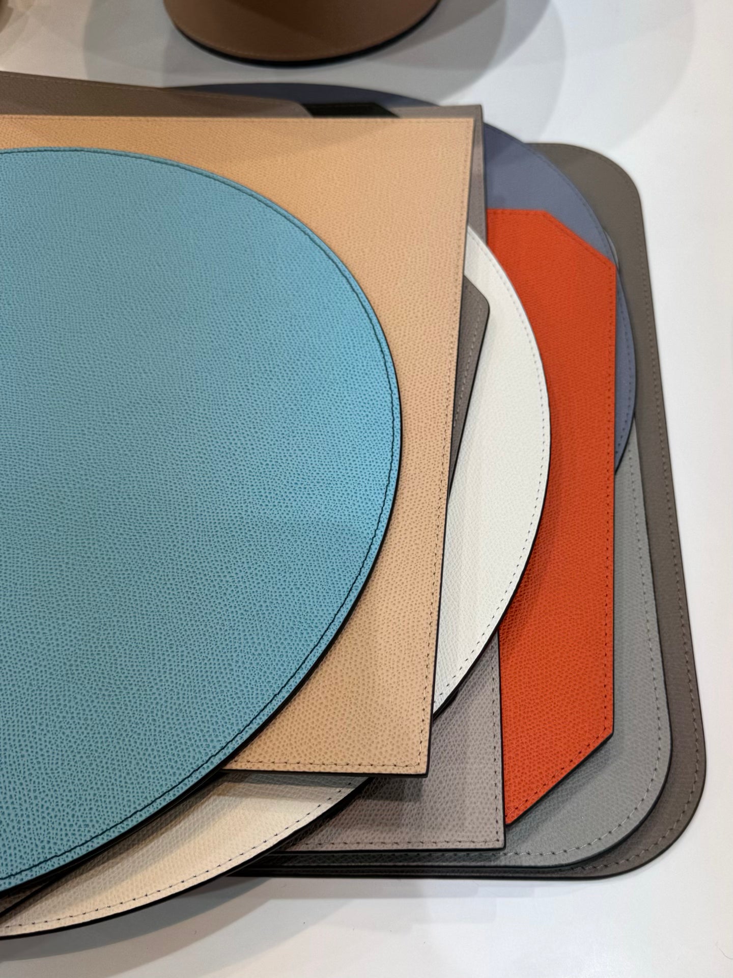 All-Leather Placemat, Oval