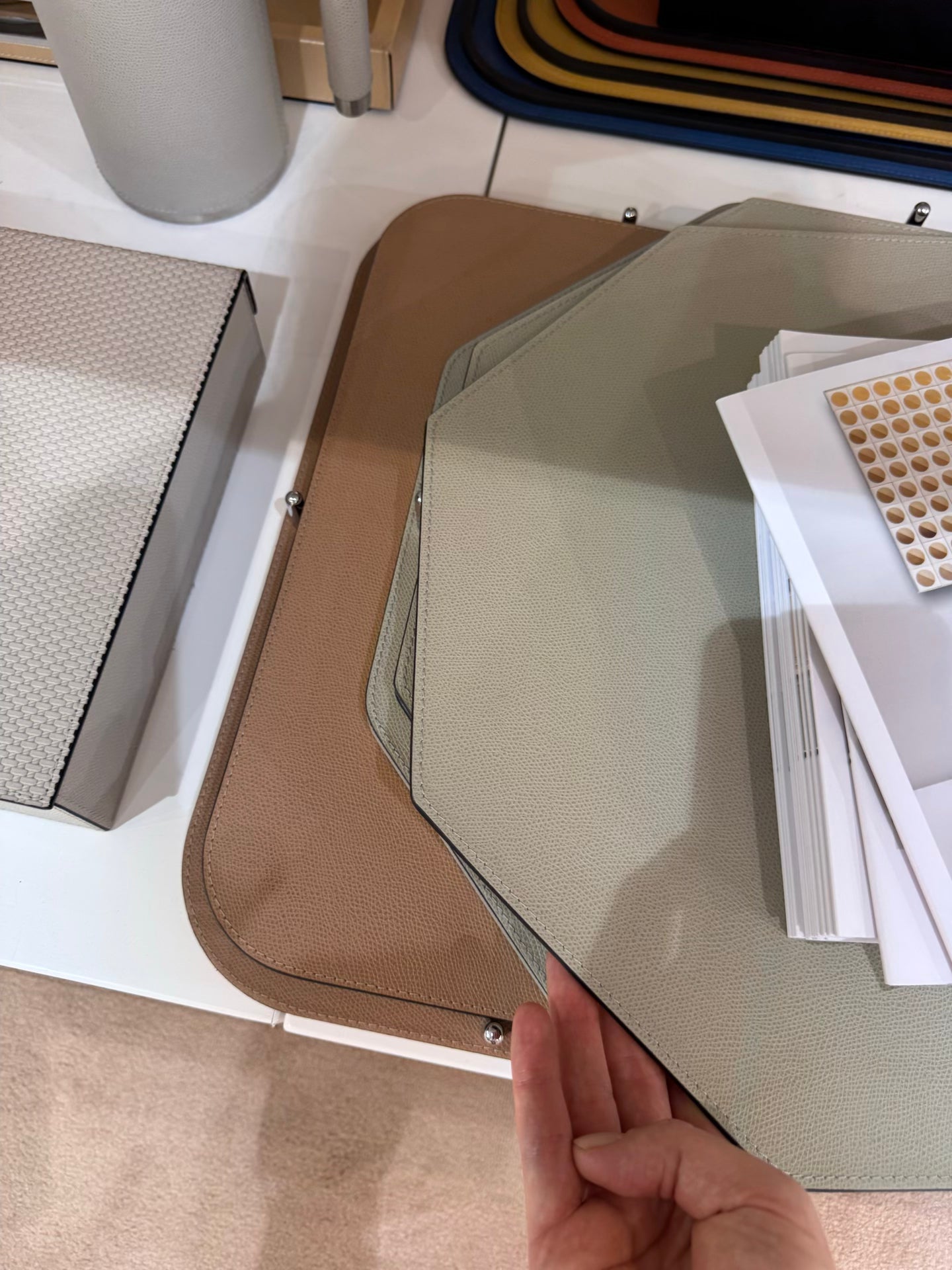 All-Leather Placemat, Oval