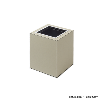 Giobagnara Firenze | Double Wall Bin: Leather with metal base, removable inner container and smooth finish, with non-slip waterproof rubber base | Office + Tech / Bins | 2Jour Concierge, your luxury lifestyle shop | luxury interiors, hospitality décor, elegant living, designer home accessories, boutique hotels, refined lifestyle, yacht décor, office décor, executive interiors