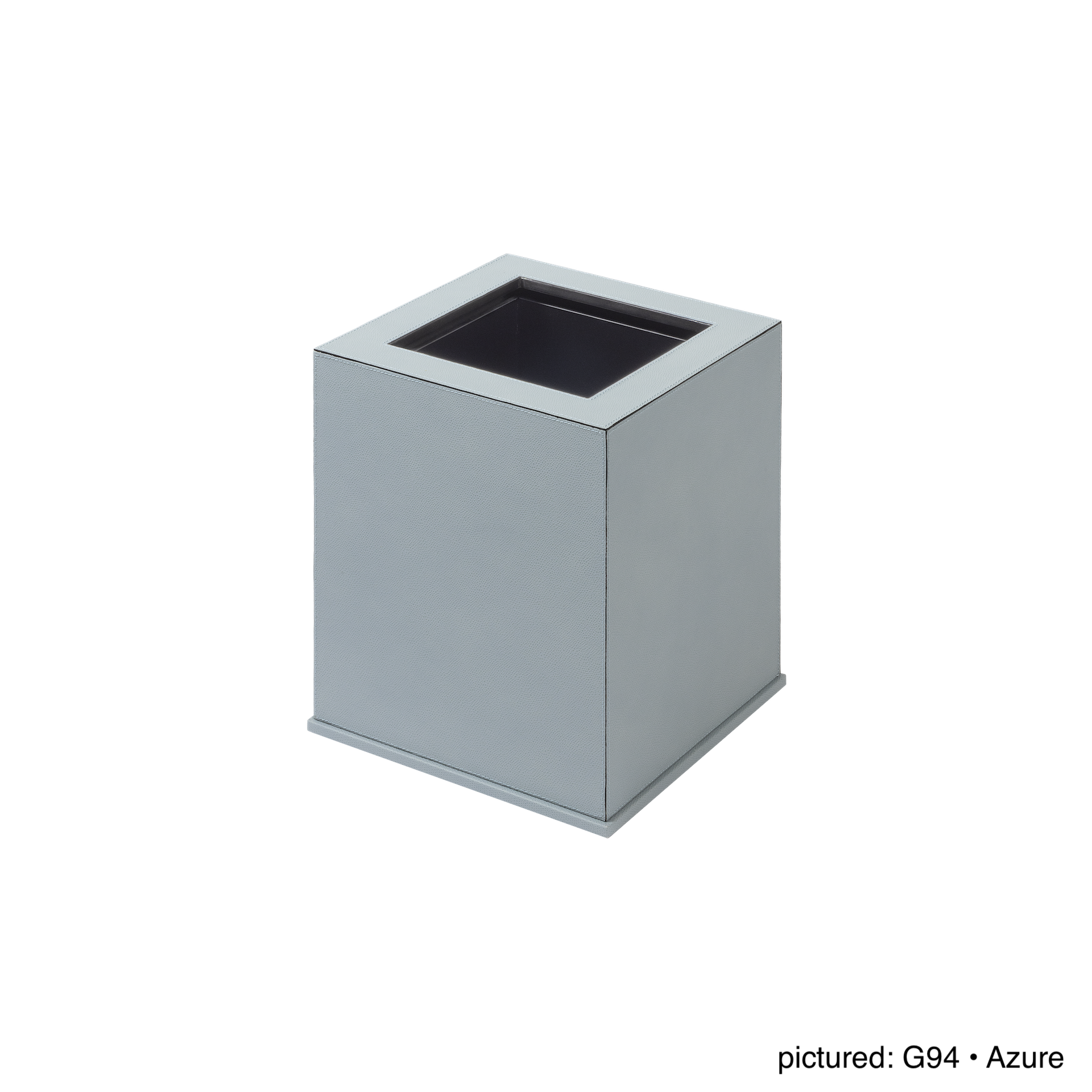 Giobagnara Firenze | Double Wall Bin: Leather with removable inner container and smooth finish, with non-slip waterproof rubber base | Office + Tech / Bins | 2Jour Concierge, your luxury lifestyle shop | luxury interiors, hospitality décor, elegant living, designer home accessories, boutique hotels, refined lifestyle, yacht décor, office décor, executive interiors