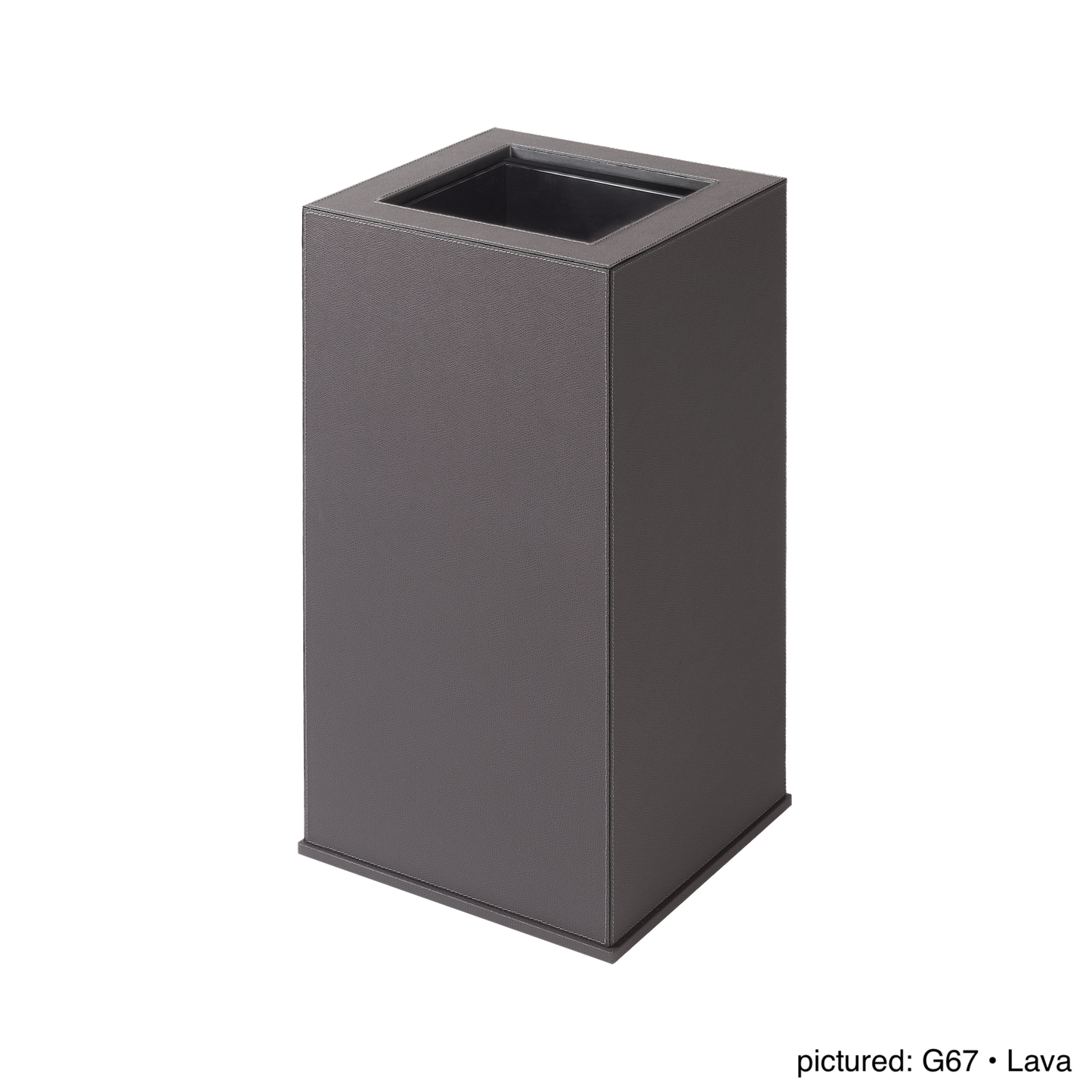 Firenze Leather-Covered Wood Double Wall Bin, Tall