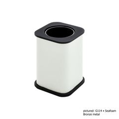 Polo Leather-Covered Toothbrush Holder
