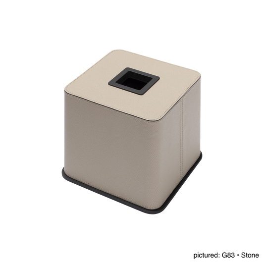 Giobagnara Polo | Tissue Holder: Leather with metal base and smooth finish, with non-slip waterproof rubber base | Bathroom / Tissue Holders | 2Jour Concierge, your luxury lifestyle shop | luxury interiors, hospitality décor, elegant living, designer home accessories, boutique hotels, refined lifestyle, yacht décor, office décor, executive interiors