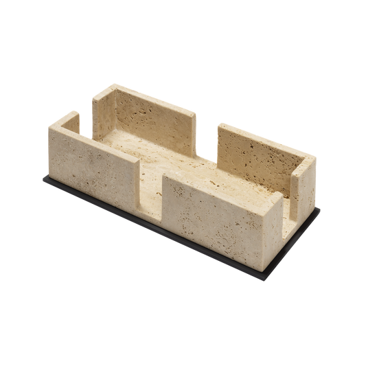 Giobagnara Polo | Paper Towel Holder: Marble with metal base and smooth finish, with non-slip waterproof rubber base | Bathroom / Tissue Holders | 2Jour Concierge, your luxury lifestyle shop | luxury interiors, hospitality décor, elegant living, designer home accessories, boutique hotels, refined lifestyle, yacht décor, office décor, executive interiors
