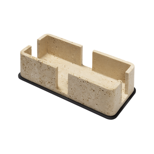 Giobagnara Polo | Paper Towel Holder: Marble with metal base and smooth finish, with non-slip waterproof rubber base | Bathroom / Tissue Holders | 2Jour Concierge, your luxury lifestyle shop | luxury interiors, hospitality décor, elegant living, designer home accessories, boutique hotels, refined lifestyle, yacht décor, office décor, executive interiors