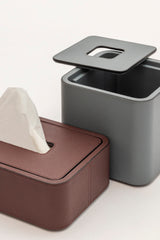 Polo Leather-Covered Magnetic Tissue Holder