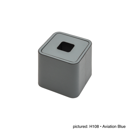 Giobagnara | Polo Magnetic Tissue Holder: Leather-covered tissue box with magnetic closure | Bathroom / Tissue Holders | 2Jour Concierge, your luxury lifestyle shop | premium bathroom accessories for refined interiors and hospitality environments
