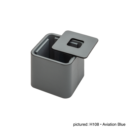 Giobagnara | Polo Magnetic Tissue Holder: Leather-covered tissue box with magnetic closure | Bathroom / Tissue Holders | 2Jour Concierge, your luxury lifestyle shop | premium bathroom accessories for refined interiors and hospitality environments
