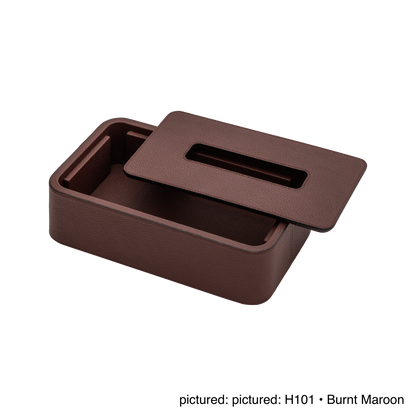 Giobagnara | Polo Magnetic Tissue Holder: Leather-covered tissue box with magnetic closure | Bathroom / Tissue Holders | 2Jour Concierge, your luxury lifestyle shop | premium bathroom accessories for refined interiors and hospitality environments
