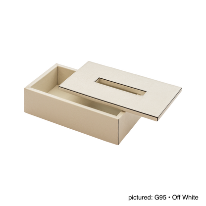 Giobagnara | Bac Magnetic Tissue Holder: Structured leather tissue box with magnetic closure | Bathroom / Tissue Holders | 2Jour Concierge, your luxury lifestyle shop | premium bathroom accessories for contemporary interiors and hospitality spaces