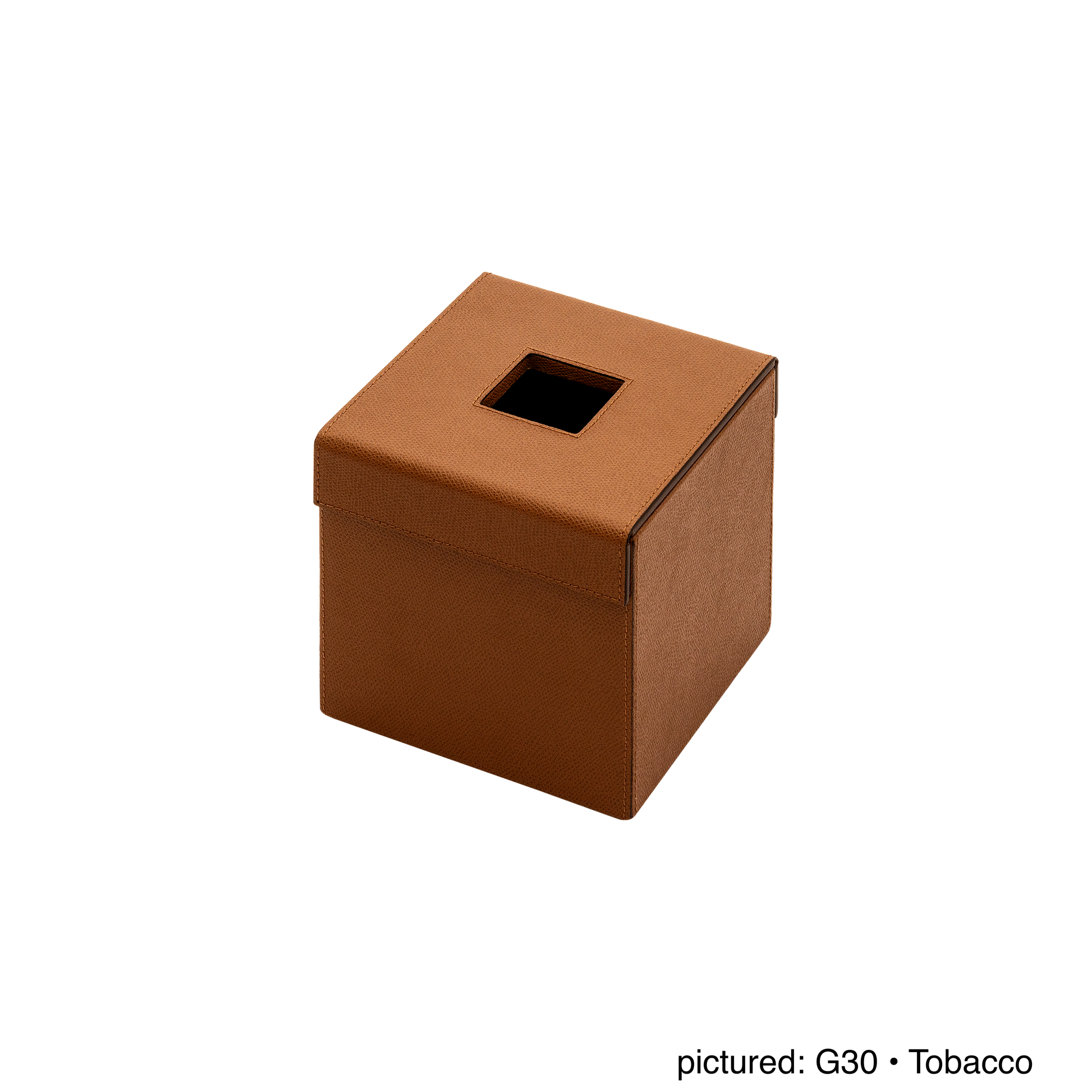 Giobagnara | Parma Magnetic Tissue Holder: Leather tissue box with hinged magnetic lid | Bathroom / Tissue Holders | 2Jour Concierge, your luxury lifestyle shop | premium bathroom accessories for refined interiors and hospitality use
