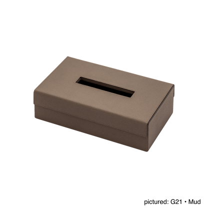 Giobagnara | Parma Magnetic Tissue Holder: Leather tissue box with hinged magnetic lid | Bathroom / Tissue Holders | 2Jour Concierge, your luxury lifestyle shop | premium bathroom accessories for refined interiors and hospitality use