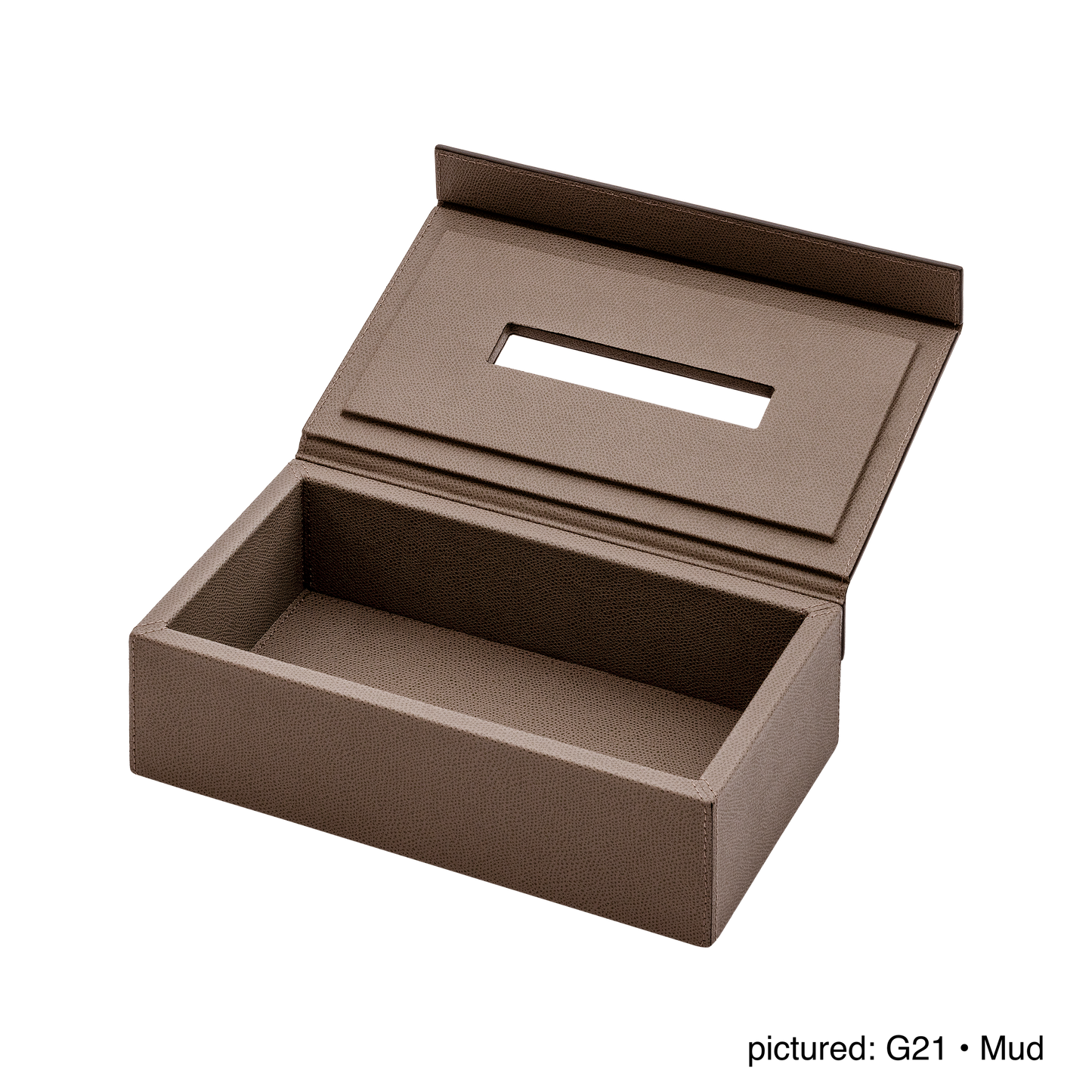Giobagnara | Parma Magnetic Tissue Holder: Leather tissue box with hinged magnetic lid | Bathroom / Tissue Holders | 2Jour Concierge, your luxury lifestyle shop | premium bathroom accessories for refined interiors and hospitality use