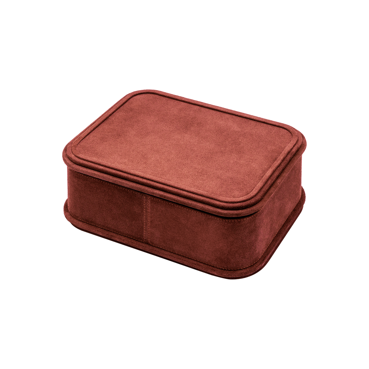 Giobagnara | Rolli Trinket Box: Leather-covered box with layered architectural profiles, monochrome and bicolor, in square, rectangular, long rectangular, and round forms | Decor | 2Jour Concierge, your luxury lifestyle shop | luxury trinket box, Giobagnara Rolli, architectural leather box, Italian designer box
