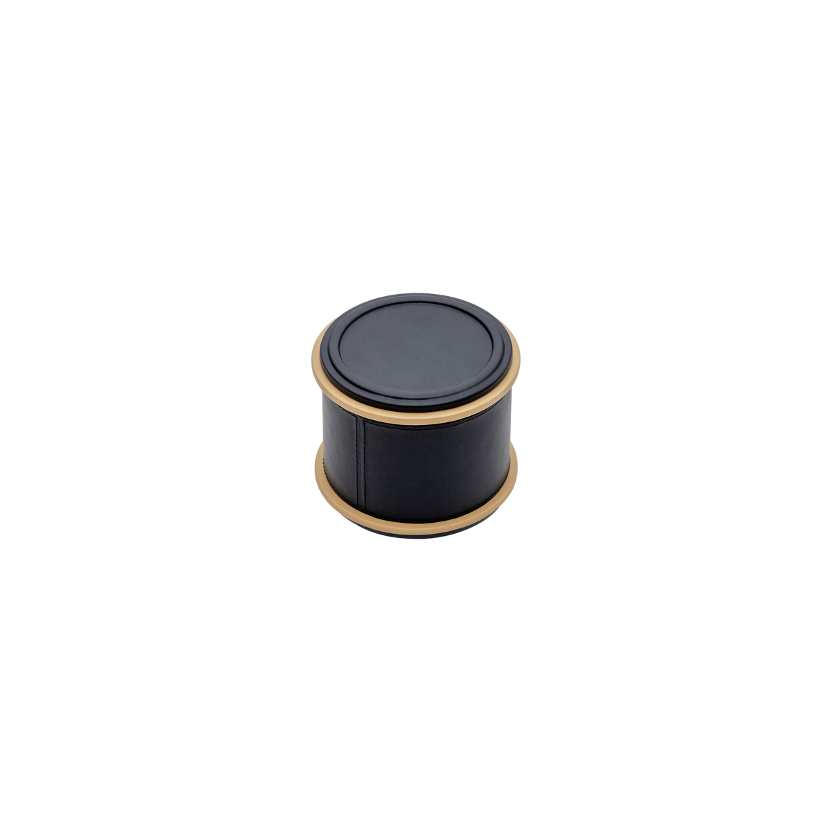 Giobagnara | Rolli Trinket Box: Leather-covered box with layered architectural profiles, monochrome and bicolor, in square, rectangular, long rectangular, and round forms | Decor | 2Jour Concierge, your luxury lifestyle shop | luxury trinket box, Giobagnara Rolli, architectural leather box, Italian designer box