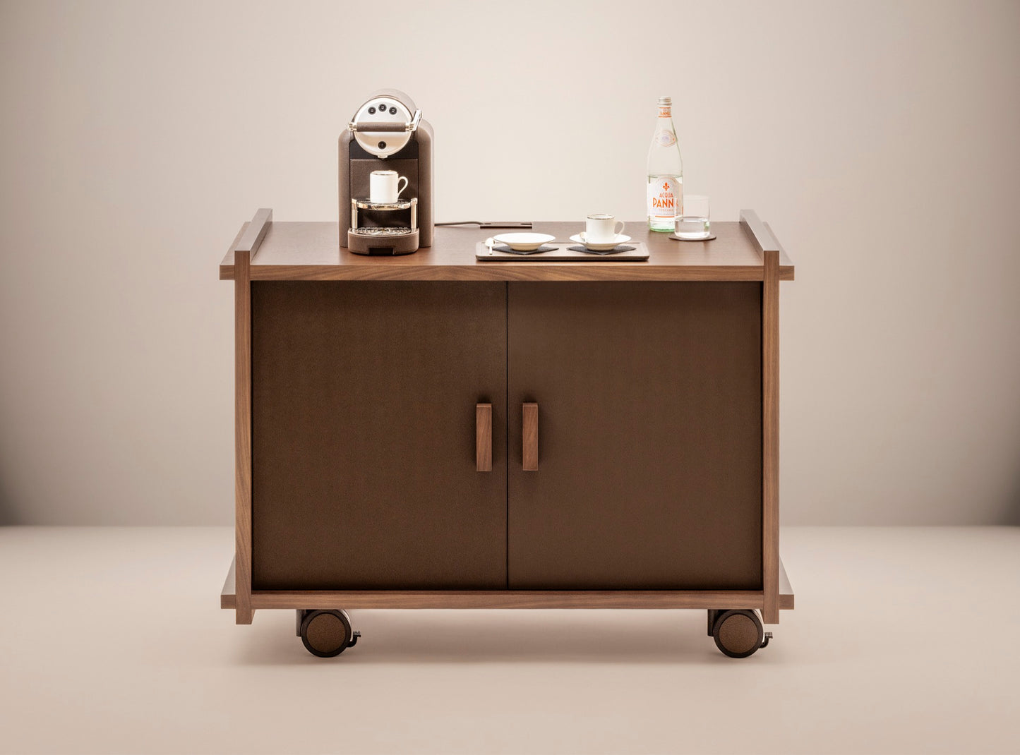 Giobagnara | Structura Bar Cart: Modular hospitality bar cart with integrated storage and service systems | Serveware + Hospitality / Coffee & Tea Organizers | 2Jour Concierge, your luxury lifestyle shop | premium bar furniture for expensive interiors, private residences, hotels, and refined hospitality environments