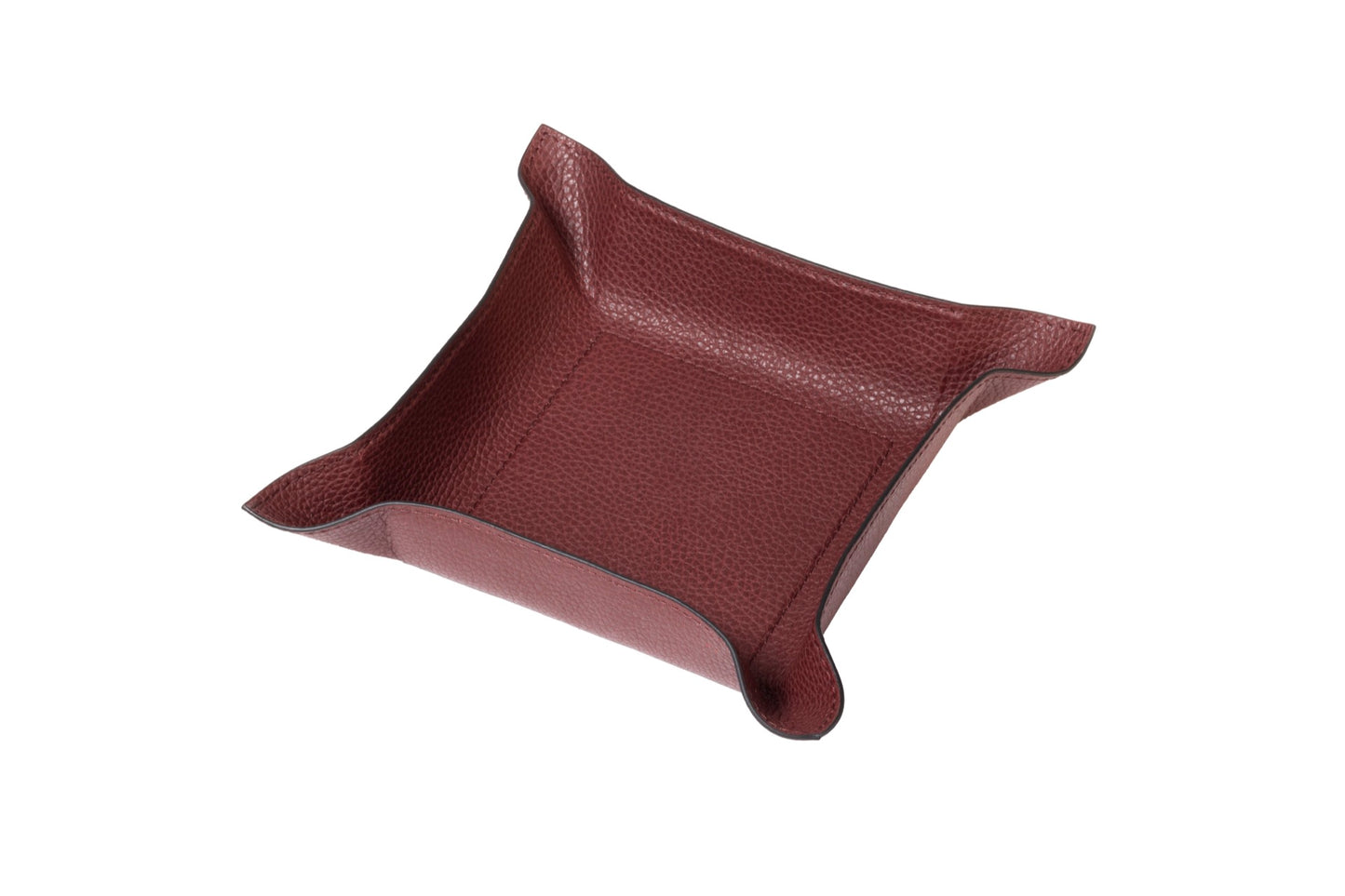 Giobagnara | Jack Valet Tray: Leather-covered metal tray with structured base and adjustable corners | Decor / Valet Trays | 2Jour Concierge, your luxury lifestyle shop | refined interiors, office desks, bedside organization, travel accessories, contemporary essentials
