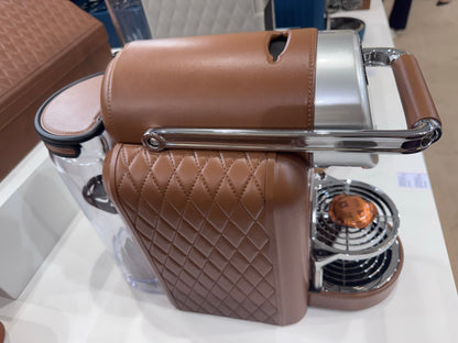 Zenius Diamonds Leather-Bound Nespresso Coffee Machine