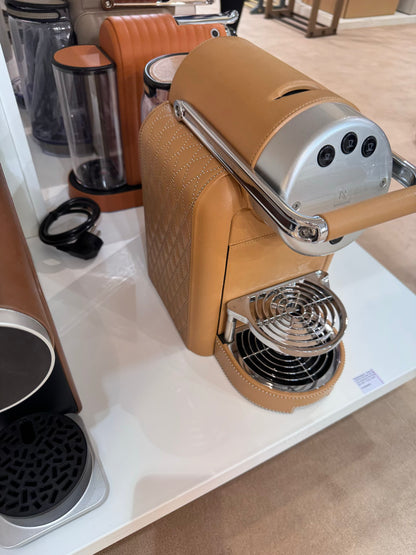Zenius Decor Lux Diamonds Leather-Bound Nespresso Coffee Machine