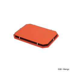 David Leather-Covered Placemat Holder, Zac with 6 Placemats & Polished Metal Pins