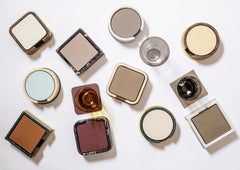 Firenze Marble Coaster Holder, Square with 6 Leather Coasters and Metal Base