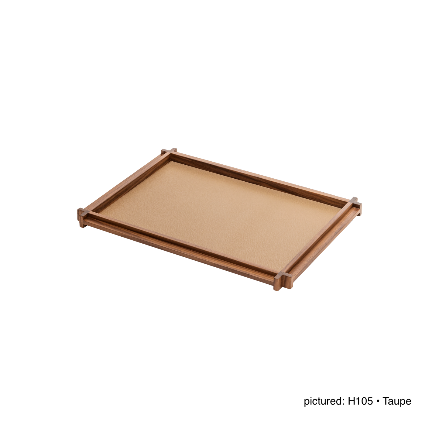 Giobagnara | Structura Tray: Walnut or wenge wood tray with leather inlay in multiple sizes | Serveware + Hospitality / Trays | 2Jour Concierge, your luxury lifestyle shop | luxury decorative storage, premium trays for expensive interiors, consoles, dining settings, and curated surfaces